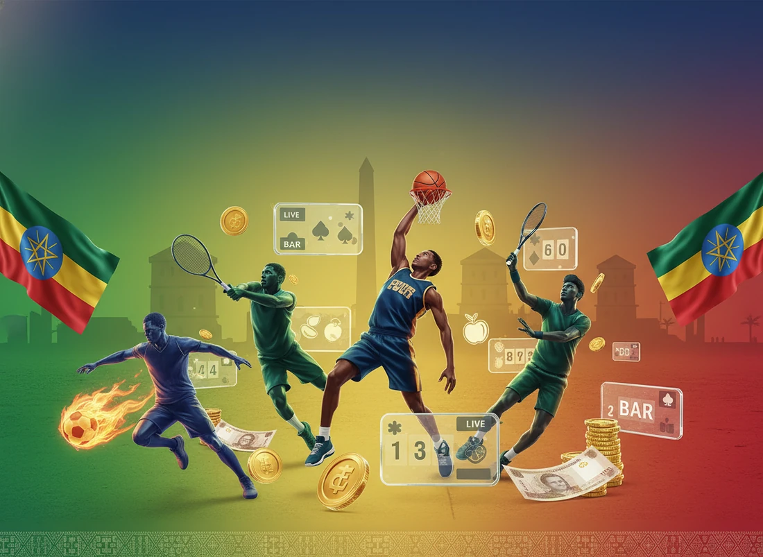 Habtam Bet interface with live markets for football betting